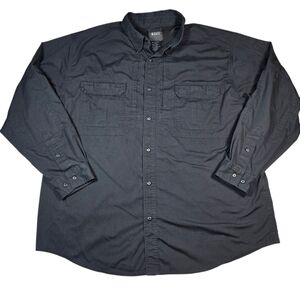 5.11 Tactical Taclite Pro Black Long Sleeve Vented Back Hunting Shirt, Size 2XL